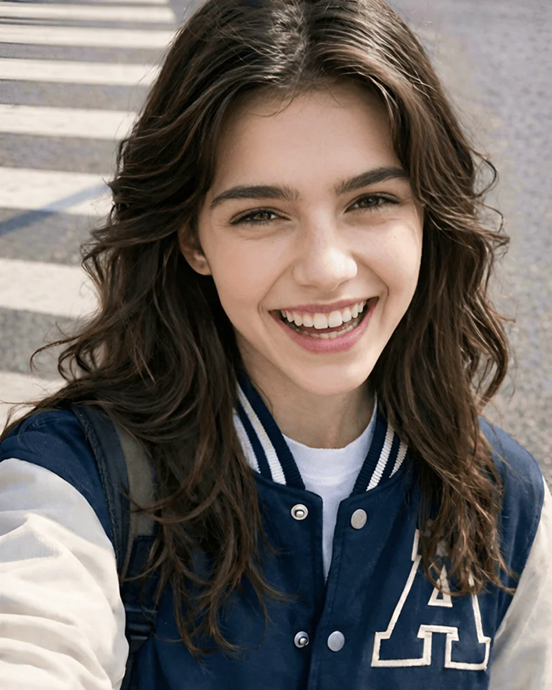 Big smile expression portrait